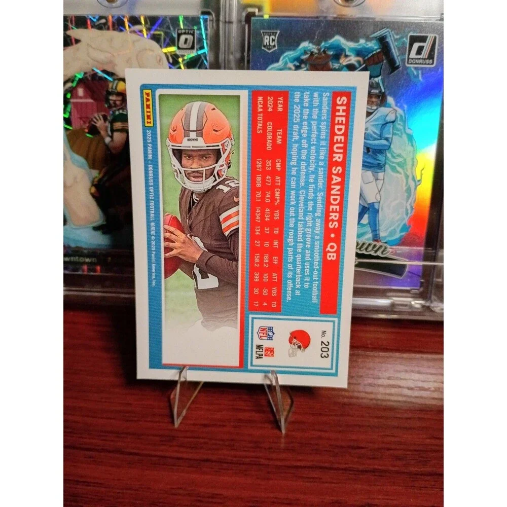 2025 Panini Donruss Optic - Rated Rookie Shedeur Sanders #203 (RC)